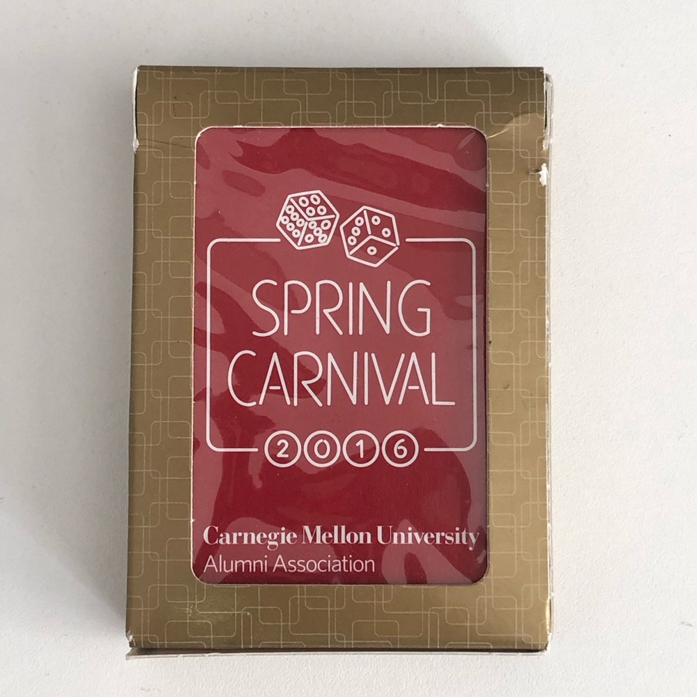 Gemaco Playing Cards GPI. 2016 CMU Spring Carnival